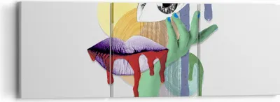 Produktbild von Bild auf Leinwand - Leinwandbild - Abstraktion modern - 90x30cm - Wand Bild - Wanddeko - Wandbilder - Leinwanddruck - Bilder - Kunstdruck - Wanddekoration - Leinwand bilder - Wandkunst - CA90x30-4058