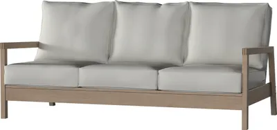 Produktbild von Dekoria Bezug für Lillberg 3-Sitzer Sofa, mittelgrau, Sofahusse, Lillberg 3-Sitzer