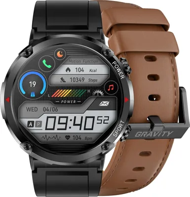 Zdjęcie produktu dla Smartwatch Gravity GT21-4 + Czarny Pasek Silikonowy