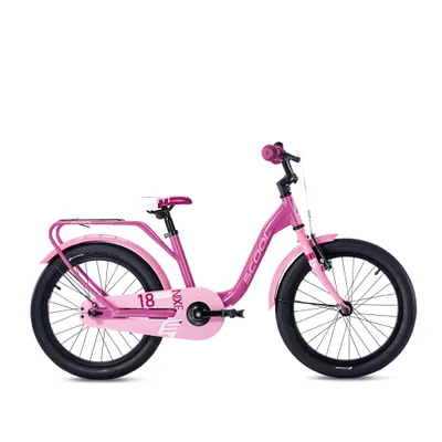 Produktbild von S'COOL niXe 18 Zoll 1-Gang Pink/Baby Pink |18 Zoll Fahrrad für Kinder und Jugendliche| Fahrrad mit ergonomischer Sitzposition | Kinderfahrrad | 1 Gang