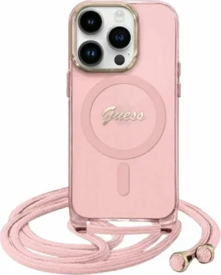 Obrázok produktu pre Etui Guess Crossbody Cord Script Magsafe Na Iphone 16 - Rôzne