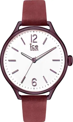 Produktbild von Ice-Watch - Ice Time Red Purple - Rot Damenuhr mit Lederarmband - 013062 (Medium)
