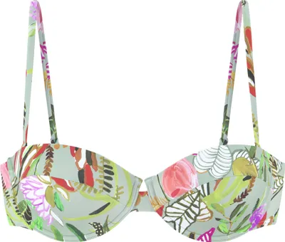 Produktbild von s.Oliver Balconette-Bikini-Top Herbst grün bedruckt Größe 34 Cup B