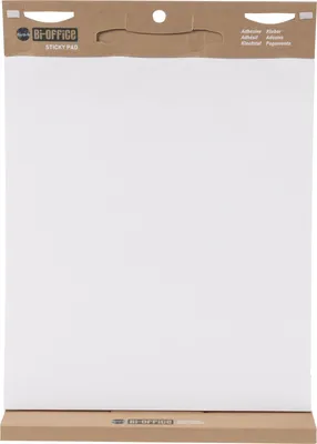 A white sticky pad with a brown cardboard header and base.