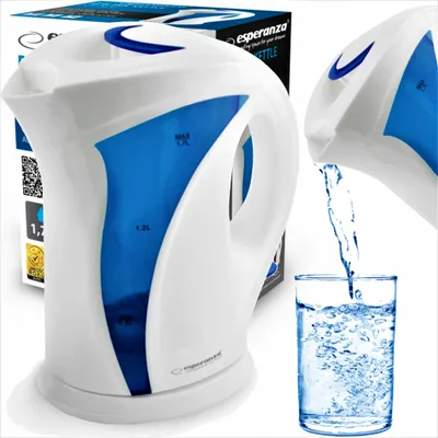 Produktbild von Esperanza Iguazu Wasserkocher 1.8L 2200W Kabellos Weiß