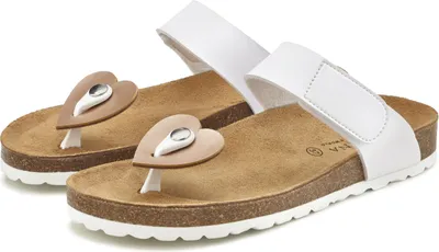 Produktbild von LASCANA Pantolette Mule, Sandale, offener Schuh, Sommerschuh, Zehentrenner 3 -teilig weiß Größe 38