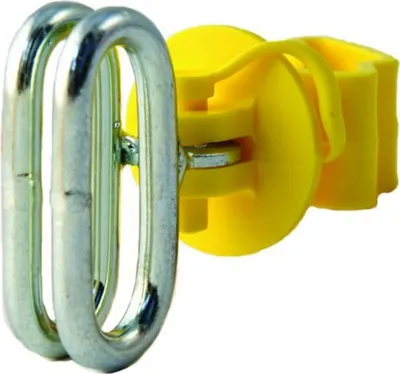 Produktbild von T-Pfostenisolator gelb für Bandanfang, -ende, Stück