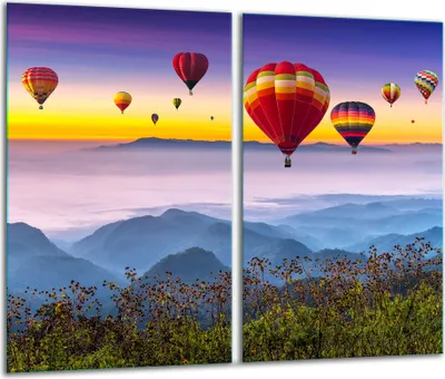 Produktbild von Herdabdeckplatten 2 teilig 30x52 Glaskeramikkochfeld Abdeckung Glas Ballon