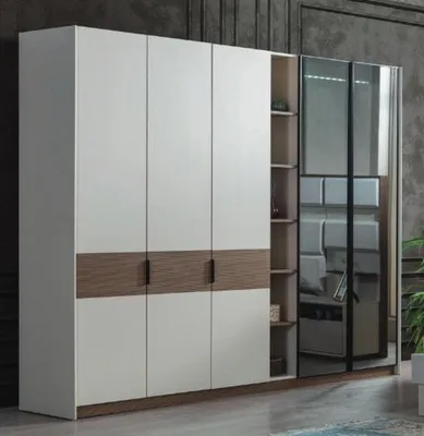 Immagine prodotto di Armadio bianco per la camera da letto Armadio moderno con ante scorrevoli