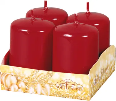 Obrázek produktu pro Nohel Garden Svíčka adventní lakovaná d4x6cm 4ks