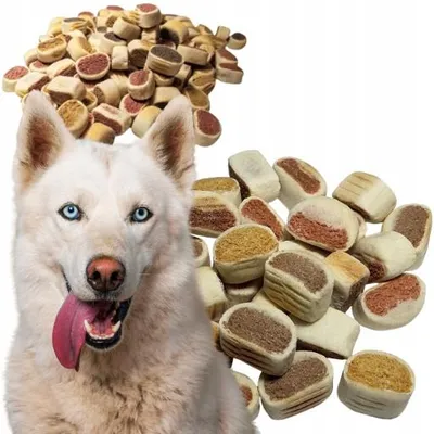 Zdjęcie produktu dla Przysmaki dla psów, 1000g, przekąski treningowe o smaku wołowiny. Przekąski treningowe dla psów, ciasteczka dla psów, przekąski mięsne, ciastka dla psów, smakołyki dla psów