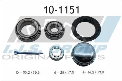 Produktbild von IJS GROUP Radlagersatz Hinten für VW GOLF III (1H1) 10-1151