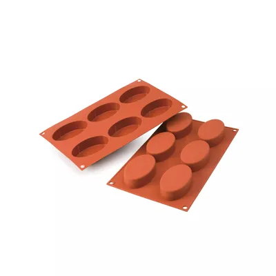 Produktbild von Backform Dessertform Silikon für Mousse Kuchen Semifreddo 2x3=6 Mulden a 85ml Lebensmittelecht BPA-frei