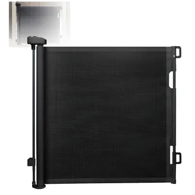 Produktbild von Sicherheitsgitter für Haustiere – ausziehbares Treppenschutzgitter, Kletterbarriere, schwarz, zum Bohren, 1,8 m, für Türen & Treppen