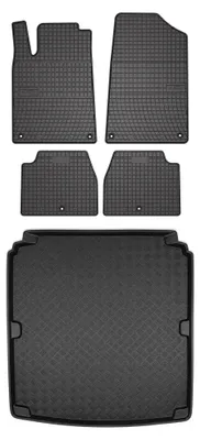 Obrázok produktu pre Gumové autokoberce SolidPRO + vaňa kufra pre: Peugeot 607 1999-2010 sedan 5 ks