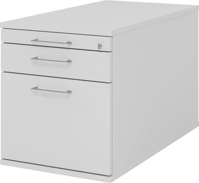Produktbild von bümö office Rollcontainer - mit Hängeregistratur - Nachbildung: Grau, Griff: Bügelgriff (Metall)