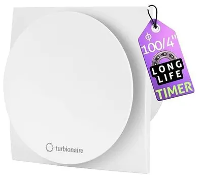 Zdjęcie produktu dla Wentylator łazienkowy 100 mm biały z timerem zawór zwrotny