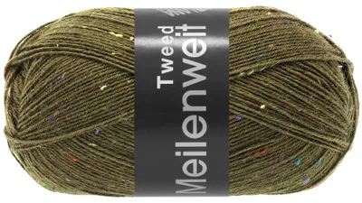 Produktbild von Lana Grossa - Meilenweit 100g Tweed 0168 lodengrün