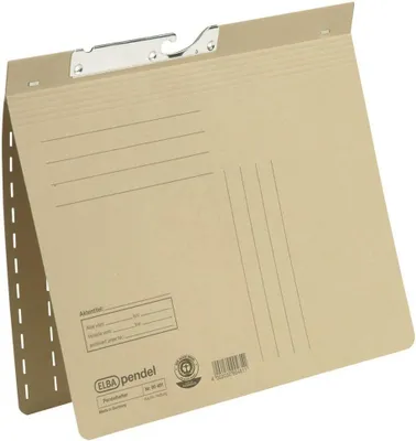 Obrázok produktu pre Elba 100560106 Pendelhefter - kfm. Heftung, Natronkarton (RC), A4, naturbraun