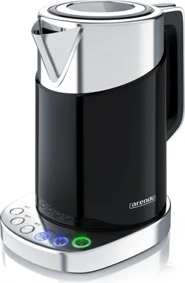 Produktbild von Arendo Wasserkocher 1,7 l, 3000 W, Edelstahl, Schnellkoch Funktion, Temperatureinstellung 70° C - 100° C