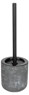 Produktbild von WENKO Sacile, WC-Bürste & Halter, Grau, Keramik, Edelstahl, 115 mm, 115 mm