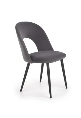 Zdjęcie produktu dla Krzesło tapicerowane K384 VELVET szare