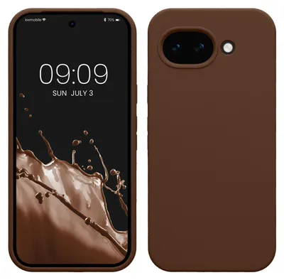 Produktbild von kwmobile Handyhülle für Google Pixel 10a Hülle - Case Silikon - Kabelloses Laden - Schutzhülle Cover in Chocolate