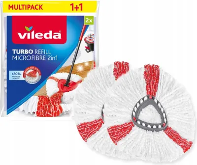 Obrázek produktu pro Náplň do rotačního mopu Vileda TURBO 2v1 2ks.