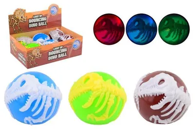 Produktbild von Johntoy Dino-Bounceball mit Licht - buntes Spielzeug