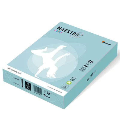 Produktbild von Mondi Maestro Color mittelblau 80g/m² DIN-A4 - 500 Blatt MB30