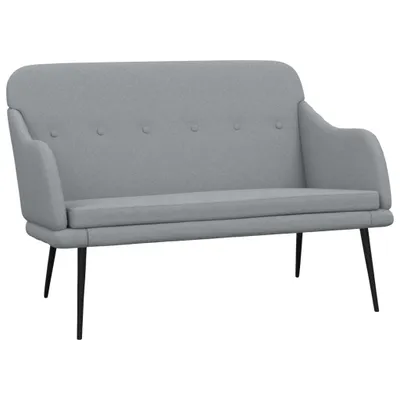 Immagine prodotto di vidaXL Panca grigio chiaro 110x76x80 cm tessuto
