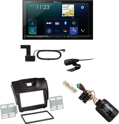 Produktbild von Pioneer SPH-DA230DAB CarPlay Android Auto USB MP3 Einbauset für Isuzu D-Max 2