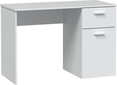 Produktbild von Huelva Schreibtisch 1 Tür 1 Schublade weiß, 108 cm