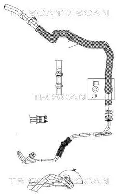 Produktbild von TRISCAN 8516 29088 Servoleitung für AUDI A4 Avant (8K5, B8) von Lenkgetriebe nach Ausgleichsbehälter