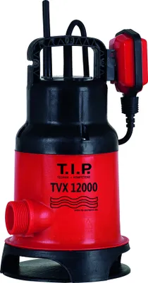 Produktbild von T.I.P. Schmutzwasser-Tauchpumpe TVX 12000, Fördermenge max. 10.800 l/h, Leistung: 480 W, Absaugniveau: 30 mm