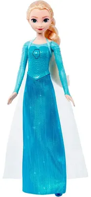 Produktbild von Disney Frozen Disney Die Eiskönigin Singende Elsa-Puppe, singt „Lass jetzt los“ aus dem Film in 4 Sprachen, Modepuppe, Weiblich, 3 Jahr(e), Junge/Mädchen, Mit Ton, 300 mm