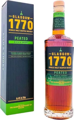 Produktbild von 1770 Glasgow Single Malt Peated Rich & Smoky 700ml 46% Vol.