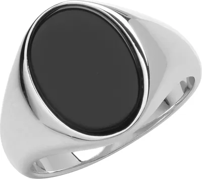 Image de Mode 925 dames en argent sterling - anneau avec onyx, 55 (17.5) ; WJS27564RSO