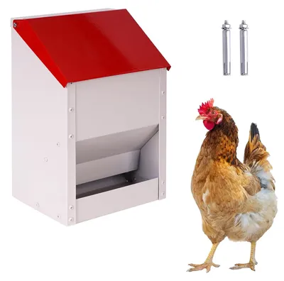 Produktbild von Futtertrog für Geflügel mit Edelstahldeckel
