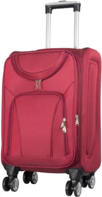 Produktbild von Stoffkoffer aus Nylon mit vier Rollen und Dehnfalte Maribor Rot Gr. M - 68cm / 43 Liter