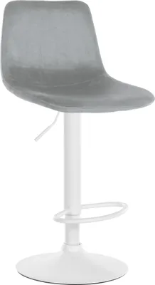 Produktbild von Barhocker HLO-CP252 Samt Weiß  grau