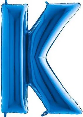 Obrázek produktu pro Nafukovací balónek písmeno K modré 102 cm