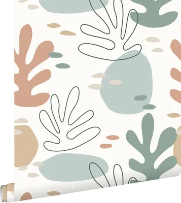 Zdjęcie produktu dla ESTAhome Tapeta koral wielokolorowym na białym tle 50 x 900 cm
