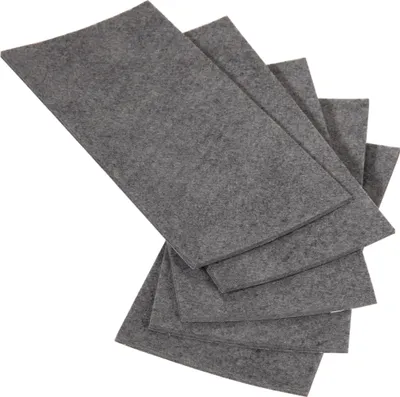 Produktbild von Adsamm® | 5 x selbstklebende Filzplatte | 100x200 mm | Grau | rechteckig | 3.5 mm starker Filzzuschnitt in von Adsamm®