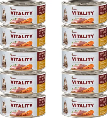 Obrázek produktu pro Akinu VITALITY Kuřecí & krevety konzerva pro kočky 10 x 70 g