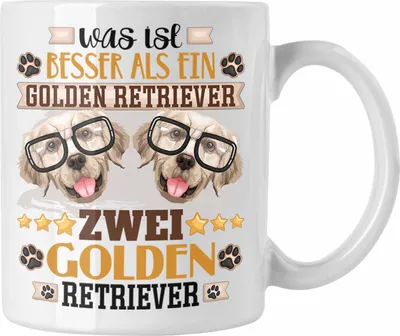 Produktbild von Trendation - Golden Retriever Besitzer Tasse Geschenk Lustiger Spruch Geschenkidee Was Ist Besser Als Ein Golden Retriever (Weiß)