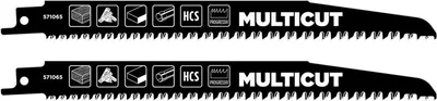 Produktbild von kwb 571065, Stichsägeblatt, Kunststoff, Holz, Hartstahl (HCS), Schwarz, 20,3 cm, 2 Stück(e)