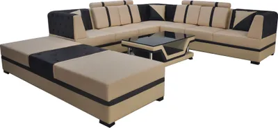 Produktbild von Eck Sofa mit USB,Couch Wohnlandschaft Leder Ecke Couchen Polster Sitz Garnitur