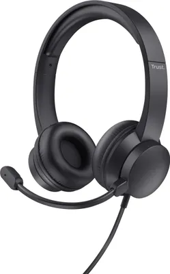Zdjęcie produktu dla Trust HS-150, Przewodowa, 20 - 20000 Hz, Biuro/centrum telefoniczne, 155 g, Zestaw słuchawkowy, Czarny
