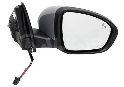 Produktbild von ALKAR 6152237 Außenspiegel Seitenspiegel Rechts für RENAULT Megane IV Grandtour (K9A/M/N) Beheizt Konvex Grundiert Elektrisch